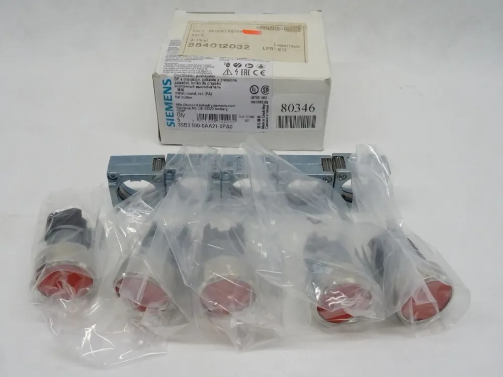Siemens 3SB3500-0AA21-0PA0 / 3SB3500-0AA21-0PA0 Drucktaster Rot NEU-OVP