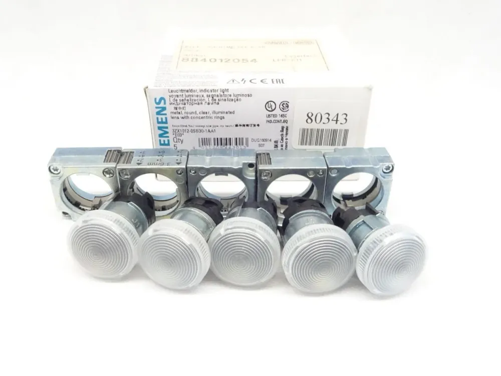 Siemens 3SB3501-6BA70 / 3SB3 501-6BA70 Leuchtmelder Klar NEU-OVP