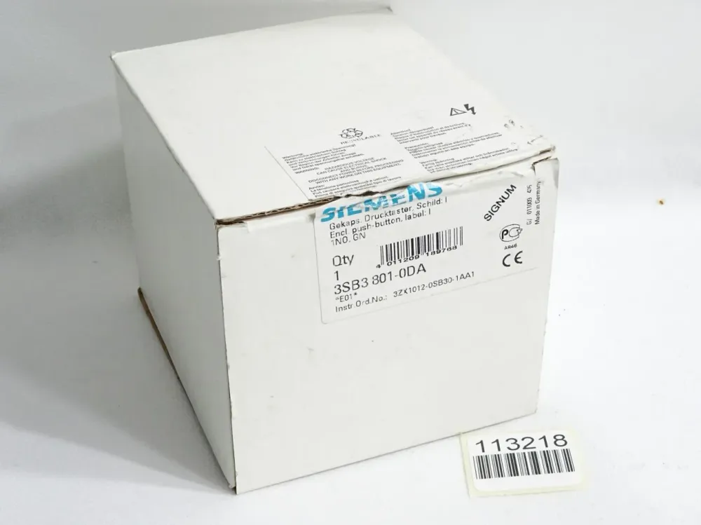 Siemens 3SB3801-0DA Drucktaster / Neu OVP