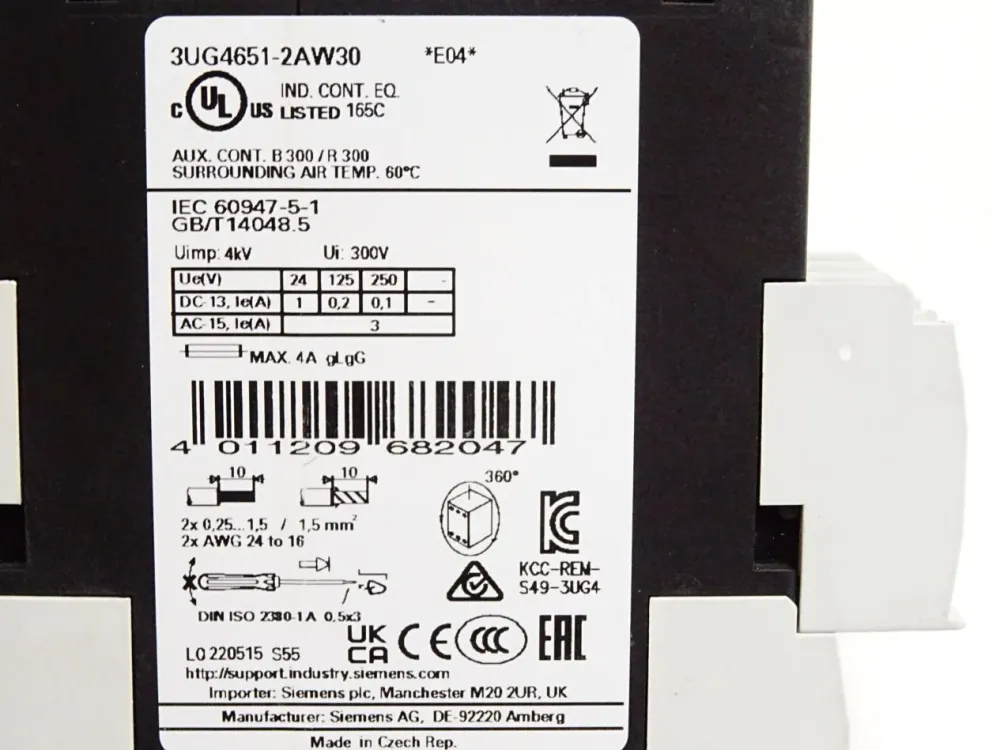 Siemens 3UG4651-2AW30 Digitales Überwachungsrelais