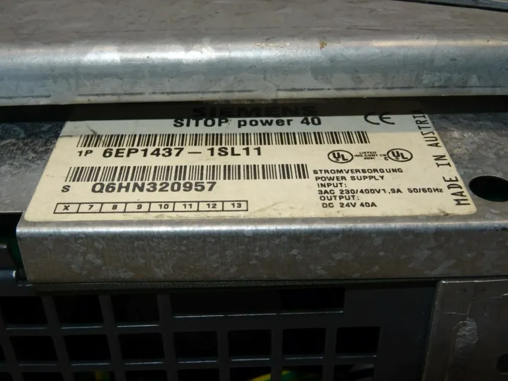 Siemens 6EP1437-1SL11 Sitop Power 40 6EP1 437-1SL11 Stromversorgung