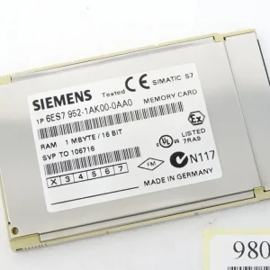 Siemens 6ES7952-1AK00-0AA0 6ES7 952-1AK00-0AA0 Memory Card 1MB