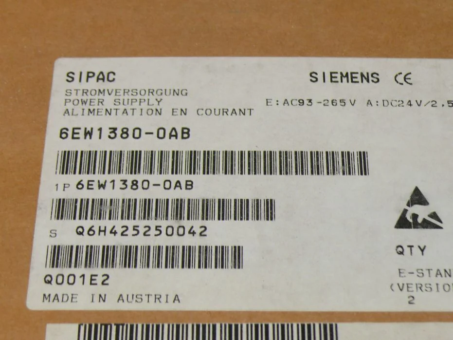 Siemens 6EW1380-0AB Sipac Stromversorgung / Power Supply 6EW1 380-0AB E: 02