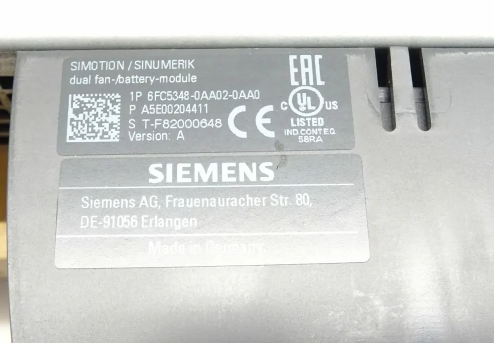 Siemens 6FC5372-0AA01-0AA1 / 6FC5 372-0AA01-0AA1 Sinumerik 840D NCU 720.2PN