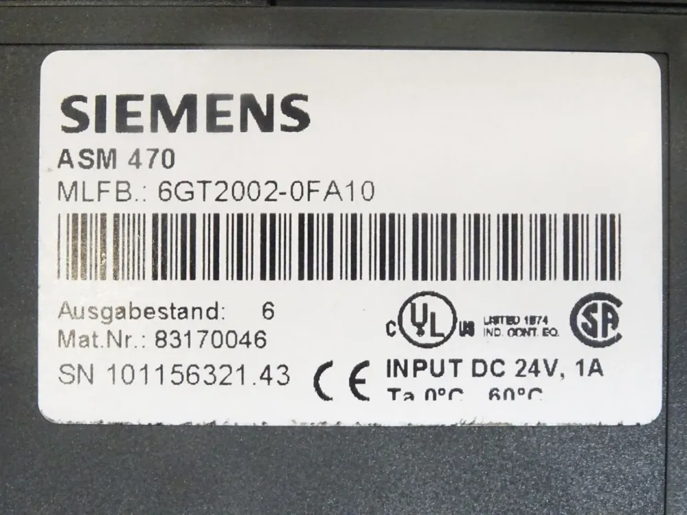 Siemens ASM470 / 6GT2002-0FA10