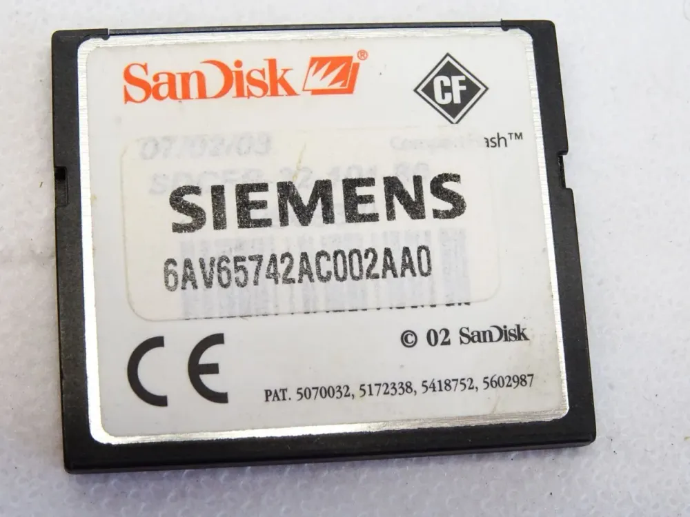 Siemens CompactFlash Card 32MB 6AV6574-2AC00-2AA0