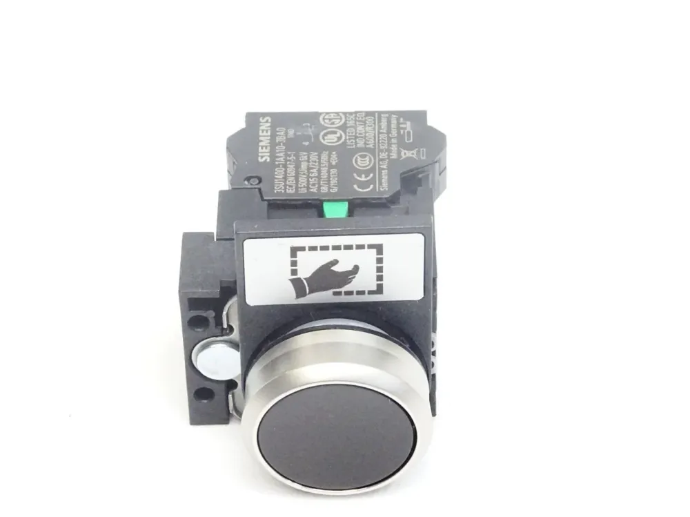 Siemens Drucktaster schwarz + 3SU1400-1AA10-3BA0 / Neuwertig