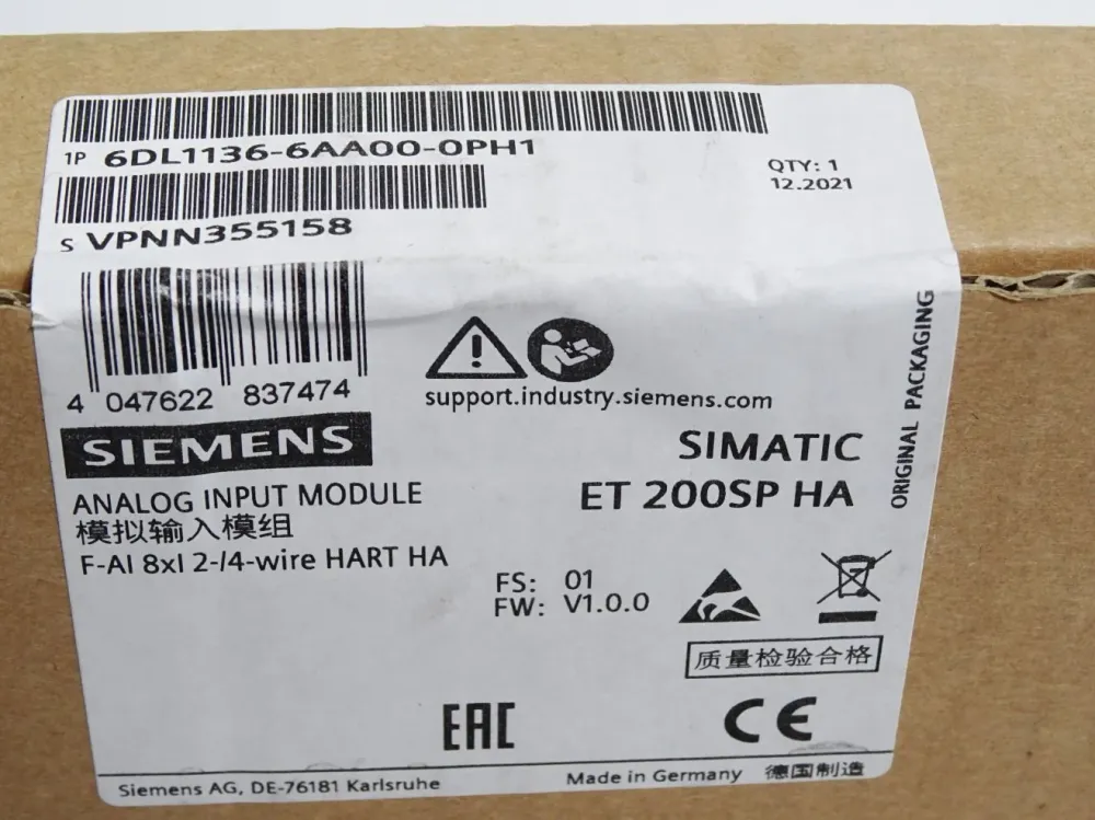 Siemens ET200SP HA F-AI 6DL1136-6AA00-0PH1 / Neu OVP versiegelt