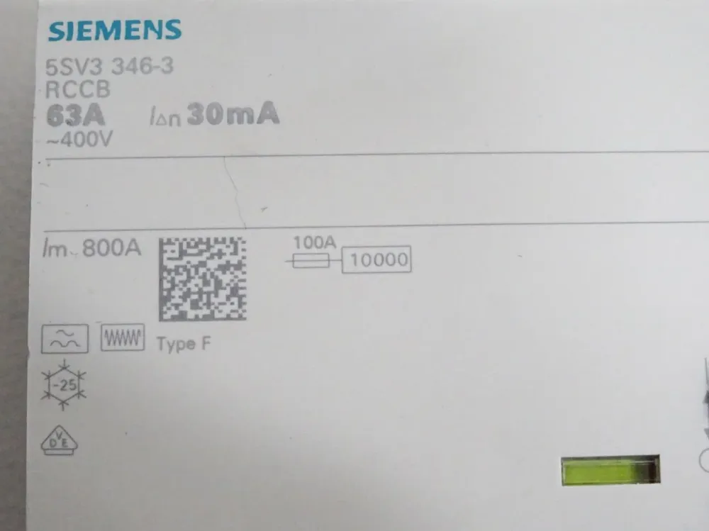 Siemens FI-Schutzschalter 5SV3346-3 5SV3 346-3 RCCB 63A
