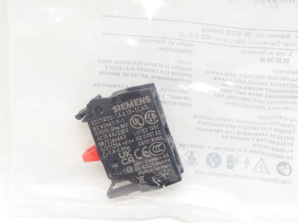 Siemens Kontaktmodul 3SU1400-1AA10-1CA0 / Neu OVP