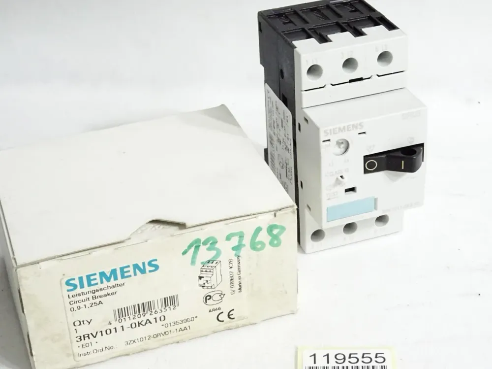 Siemens Leistungsschalter 3RV1011-0KA10 / Neu OVP