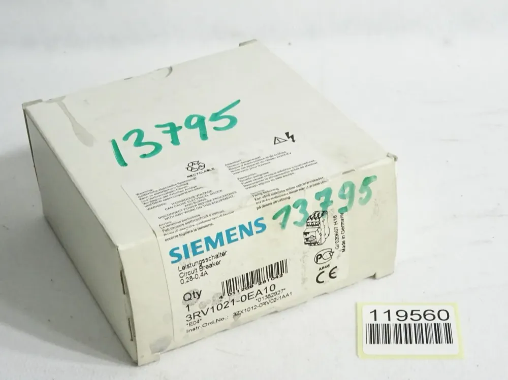 Siemens Leistungsschalter 3RV1021-0EA10 / Neu OVP