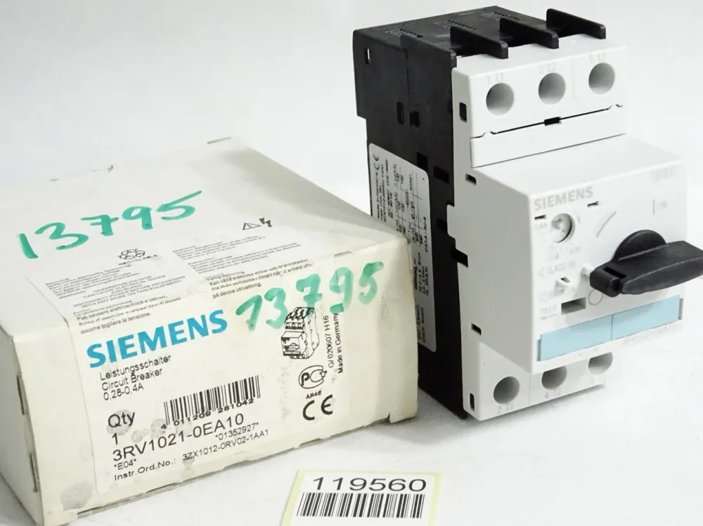 Siemens Leistungsschalter 3RV1021-0EA10 / Neu OVP
