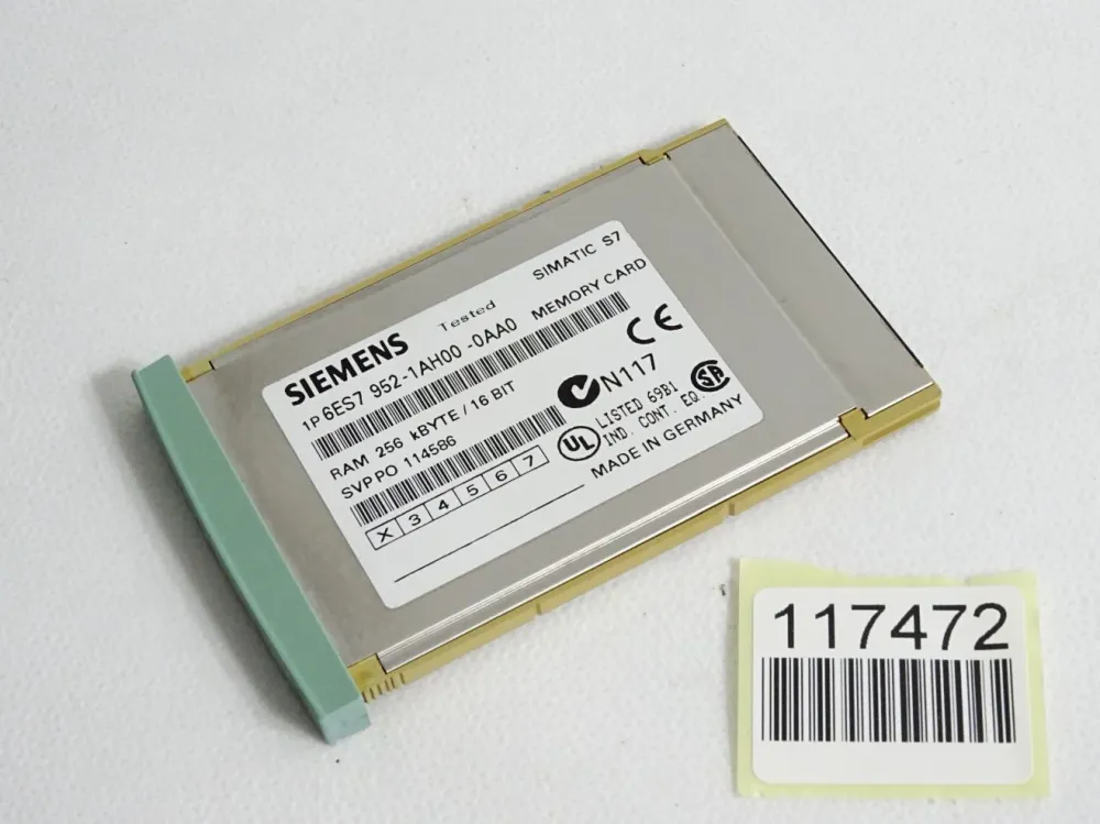 Siemens Memory Card 256KB 6ES7952-1AH00-0AA0 6ES7 952-1AH00-0AA0