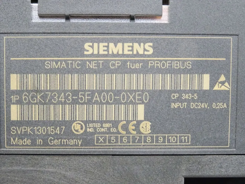 Siemens ommunikationsprozessor CP343-5 6GK7343-5FA00-0XE0