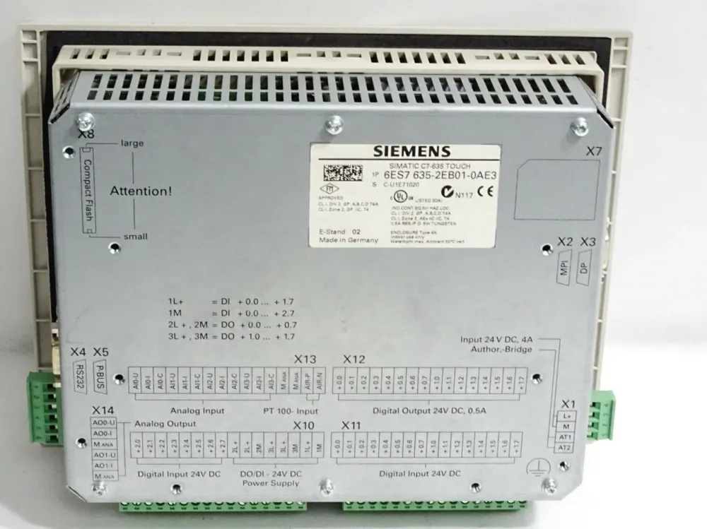 Siemens C7 Panel C7-635 Touch 6ES7635-2EB01-0AE3 6ES7 635-2EB01-0AE3