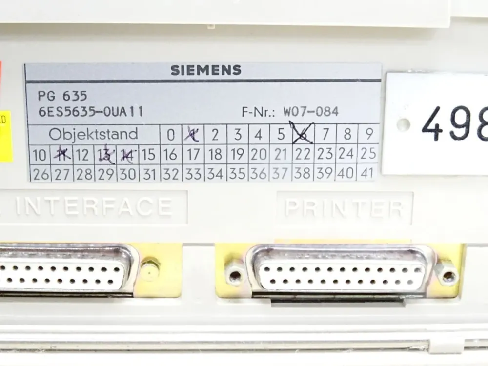 Siemens PG635 6ES5635-0UA11 6ES5 635-0UA11