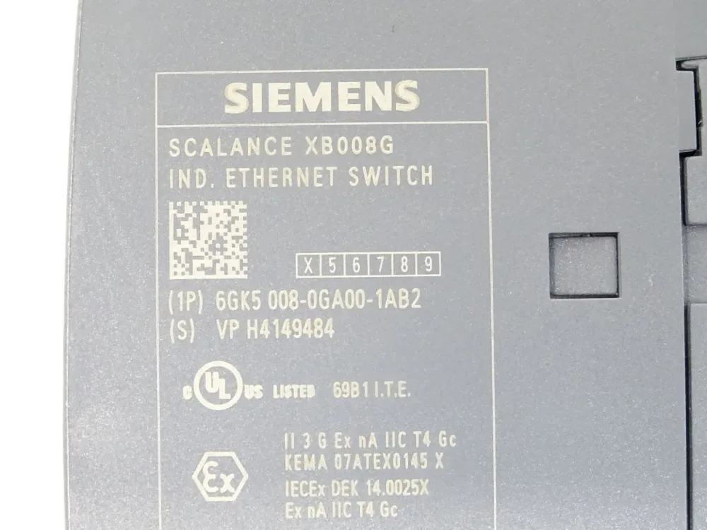 Siemens Scalance XB008G Ethernet Switch 6GK5008-0GA00-1AB2 6GK5 008-0GA00-1AB2
