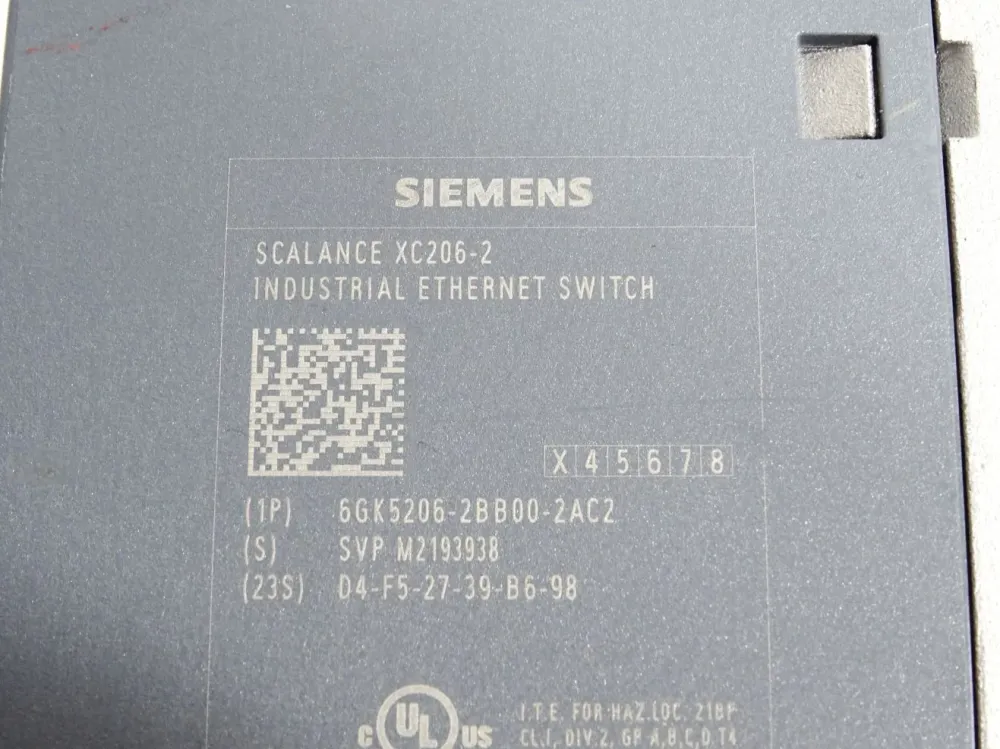 Siemens Scalance XC206-2 Ethernet Switch 6GK5206-2BB00-2AC2