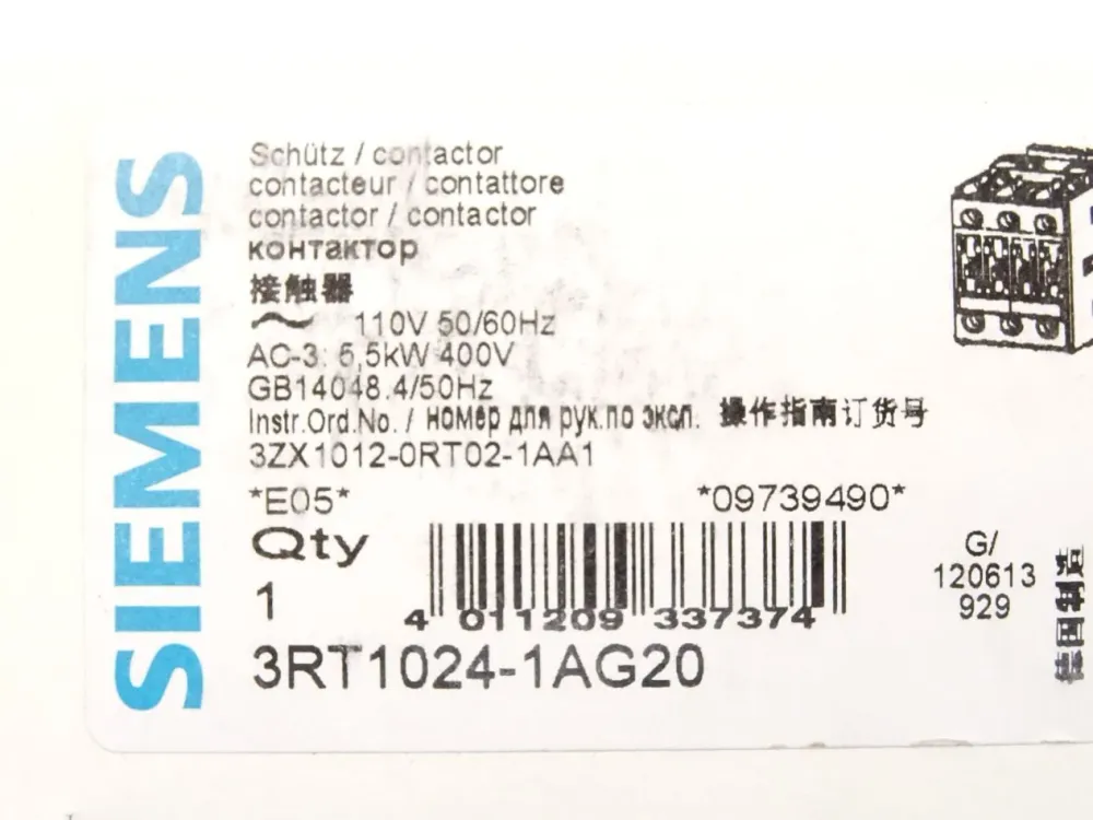 Siemens Schütz 3RT1024-1AG20 / Neu OVP