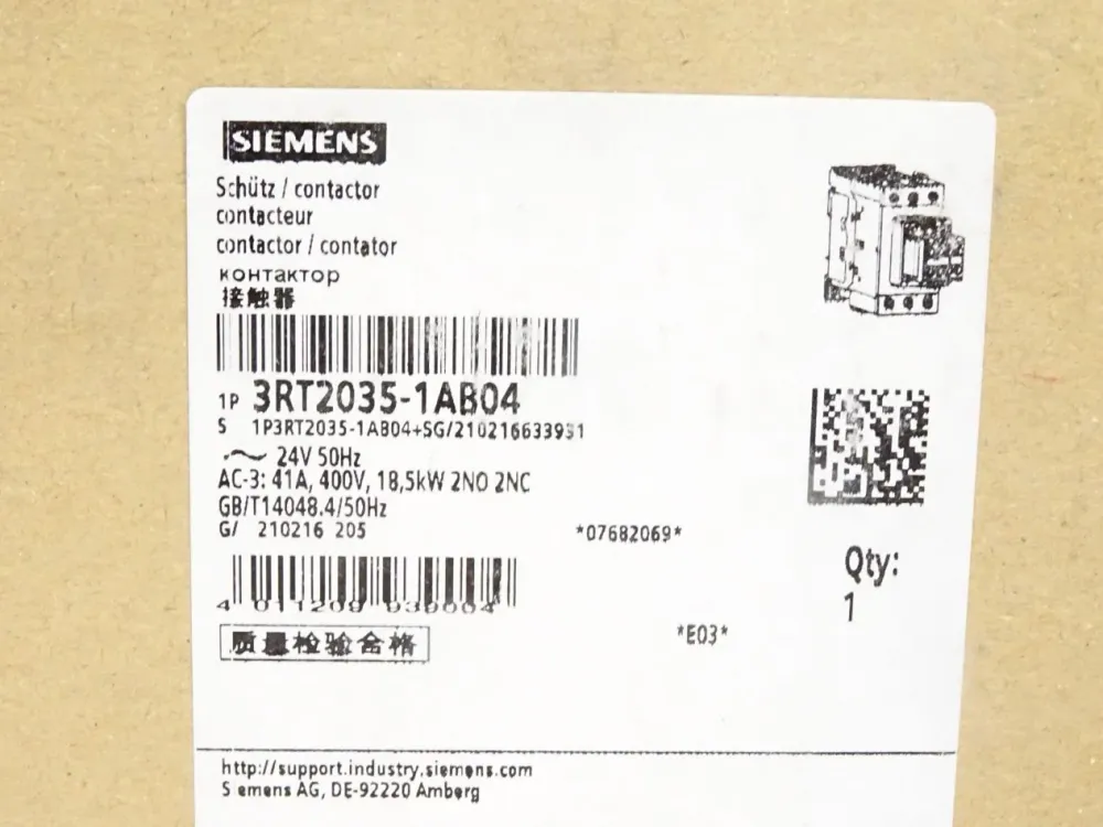 Siemens Schütz 3RT2035-1AB04 / Neu OVP
