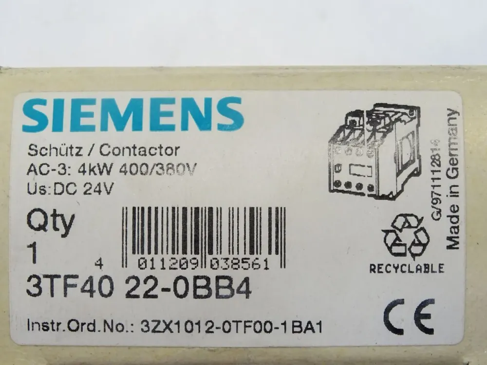 Siemens Schütz 3TF4022-0BB4 / Neu OVP