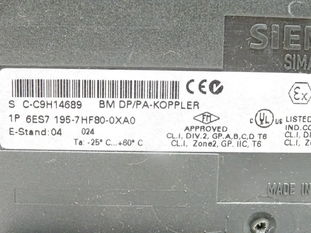 Siemens Simatic 6ES7195-7HF80-0XA0 / 6ES7 195-7HF80-0XA0