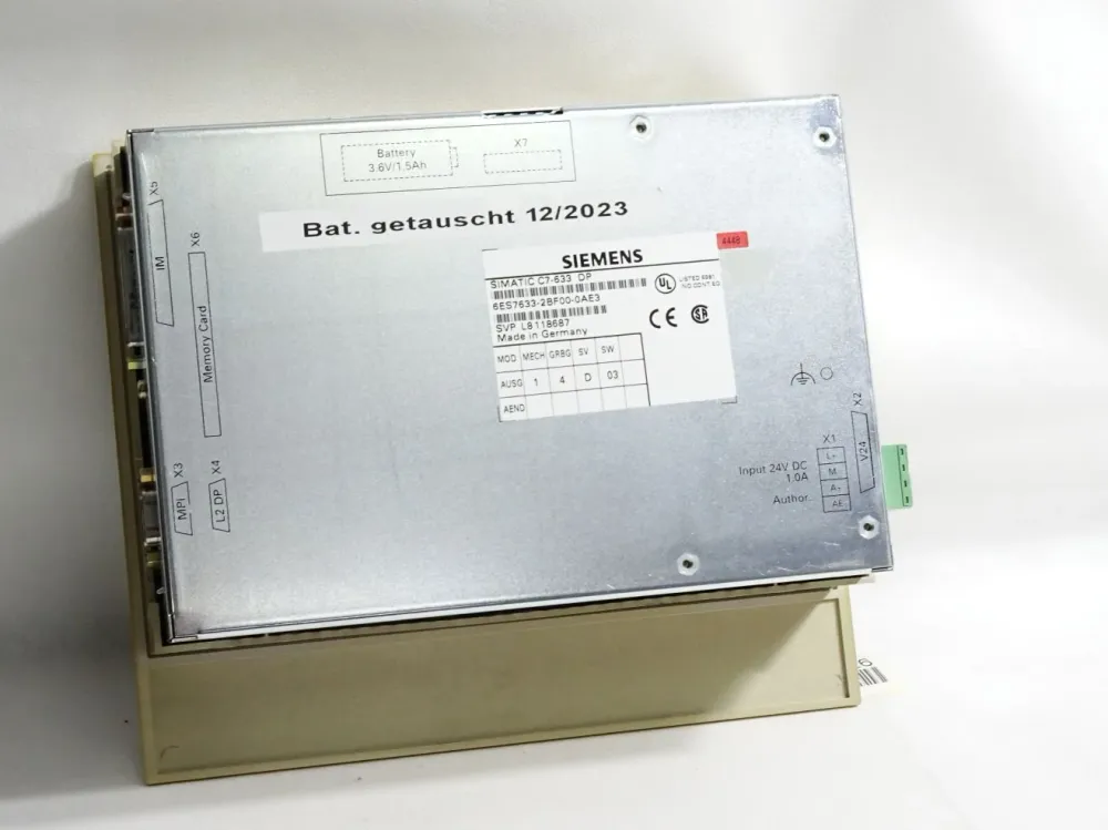 Siemens Simatic C7-633 DP 6ES7633-2BF00-0AE3 6ES7 633-2BF00-0AE3