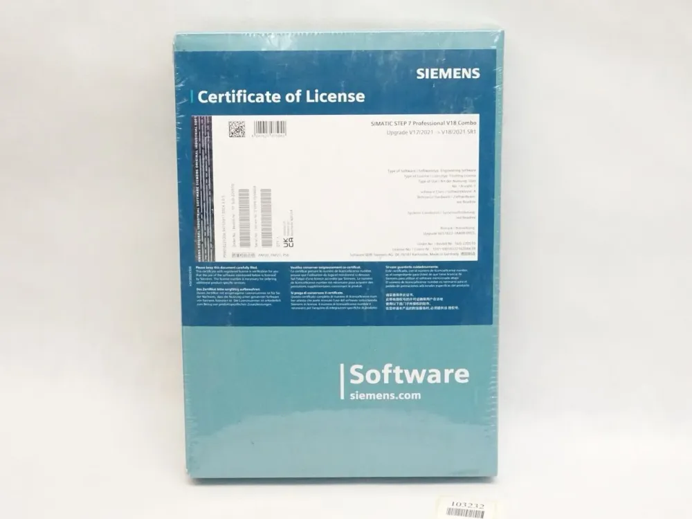 Siemens Simatic Step 7 Professional V18 Combo SUS-220510 Upgrade V18/2021 SR1 6ES7822-1AA08-0YE5 / Neu OVP