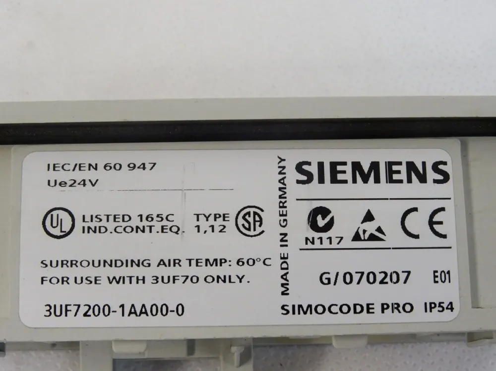 Siemens Simocode pro 3UF7200-1AA00-0