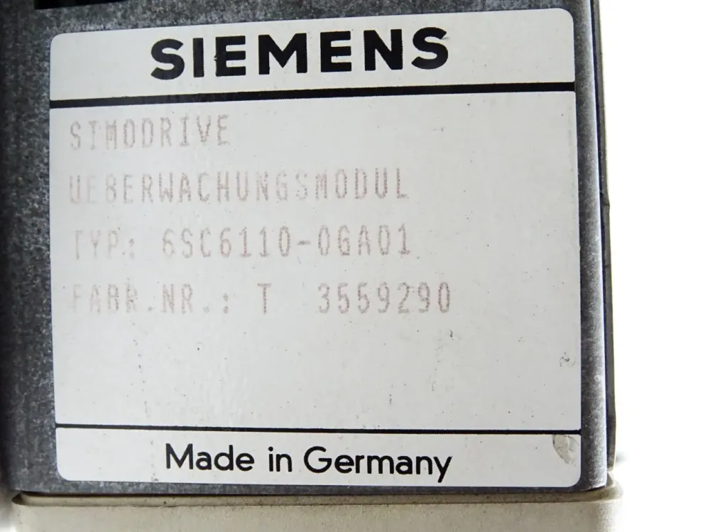 Siemens Simodrive Überwachungsmodul 6SC6110-0GA01