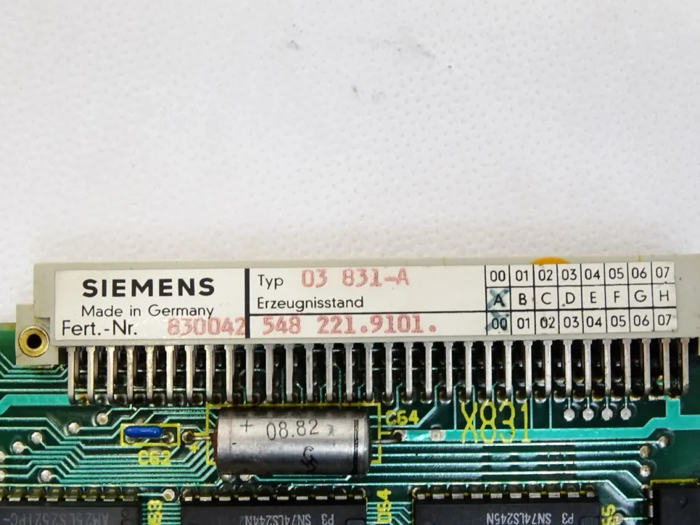 Siemens Sinumerik Platine 03831- 5482219101.00 E:
