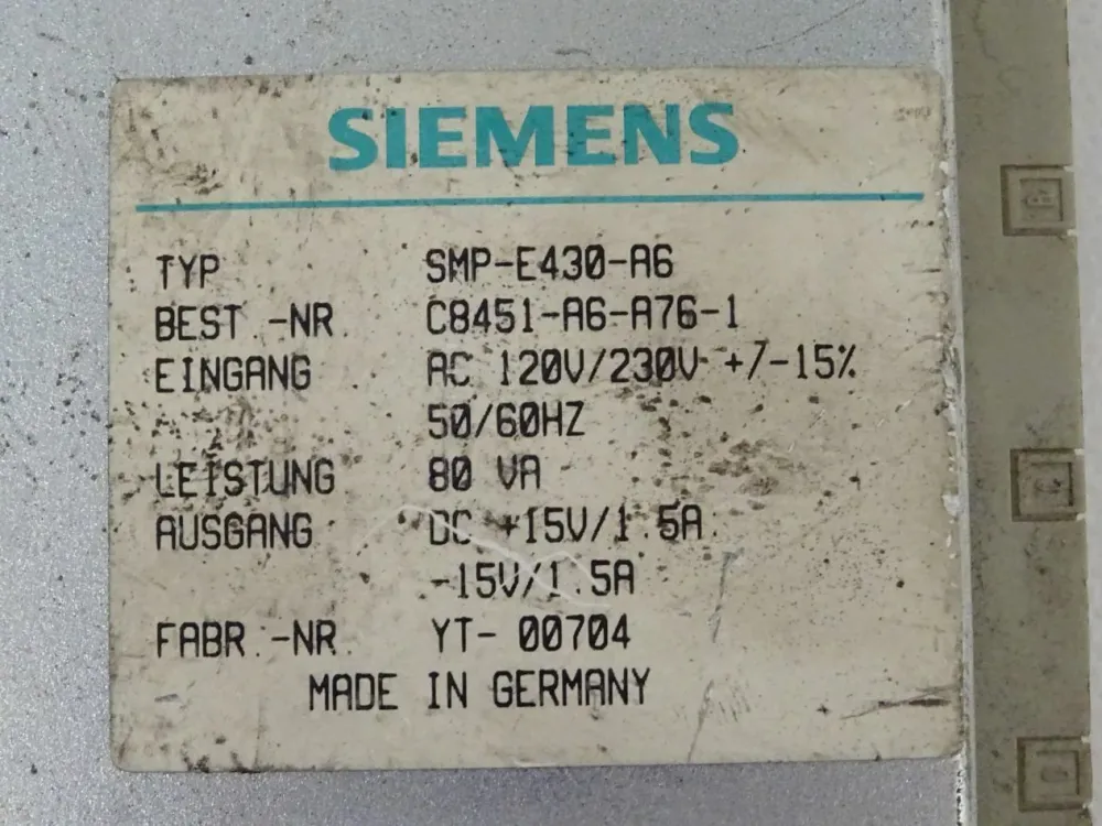 Siemens SMP-E40-A6 / C8451-A6-A76-1