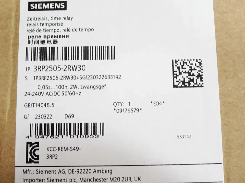 Siemens Zeitrelais 3RP2505-2RW30 / Neu OVP