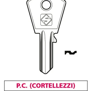 Silca Chiave Ottone Pc3 (G. Vac 0) P.C. (Cortellezzi) 20.00 Pz