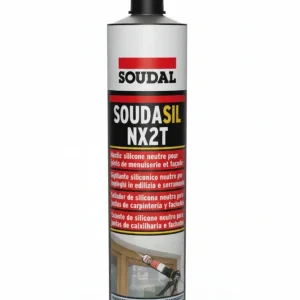 Soudal Silicone Neutro Per Edilizia ''Soudasil Nx2T'' Ml. 300 - Trasparente 12.00 Pz