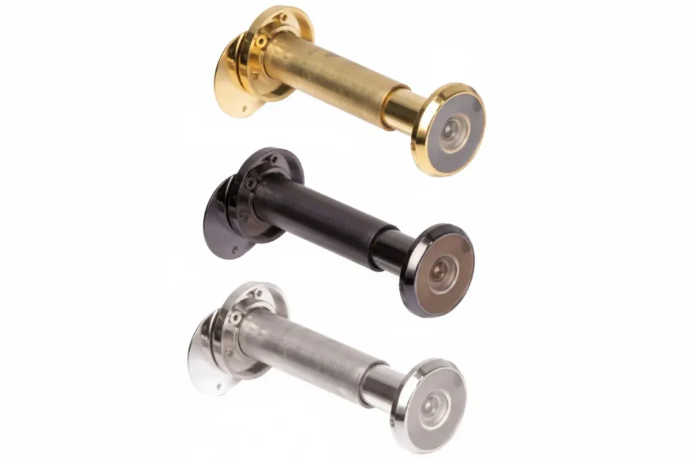 Spioncino Diamante Tondo Ee ? 16 Con Grandangolo 200 ° Lunghezza Mm.40/70 Ottone Lucido (016Dxol40) Securemme