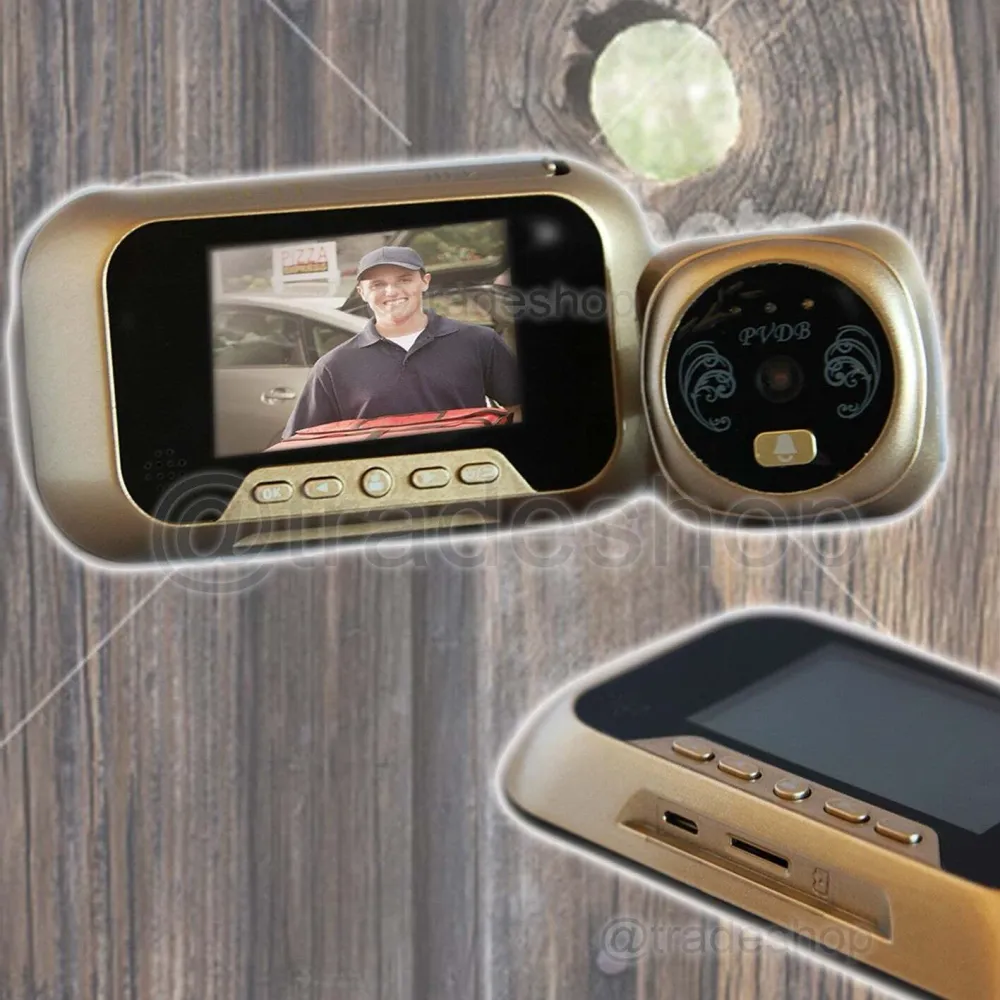 Spioncino Elettronico Per Porta Con Display Lcd Tf Card Telecamera Campanello