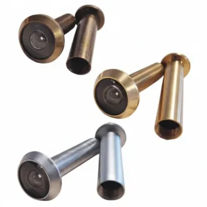 Spioncino Tondo Ottone- - Ãe¸ Mm.16,.60/110, 200Â°, Lucido (12930/Ot) - 3 Pezzi Potent