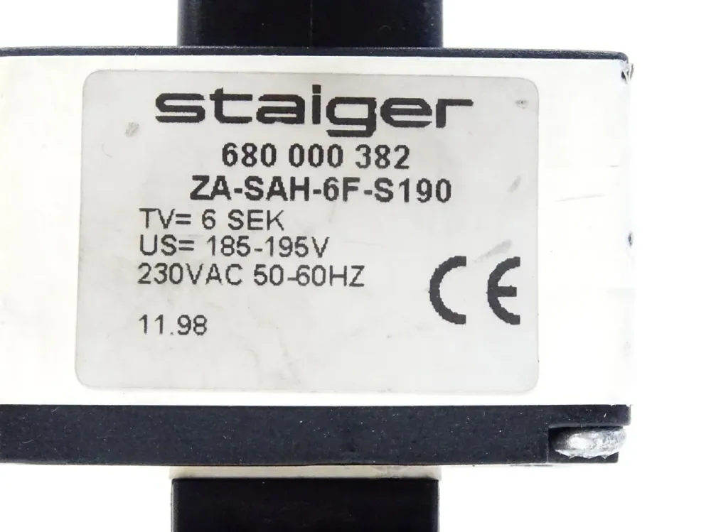 Staiger 680000382 / ZA-SAH-6F-S190 + 670000018 / MA132-001P