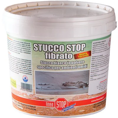 Stucco Stop Polvere Dixi - Bianco Fibrato Kg 1- 1 Pezzi