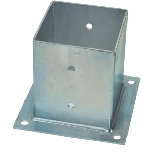 Supporto Chiuso Per Travi Legno Mm. 91X91 Piano Mm. 150X150