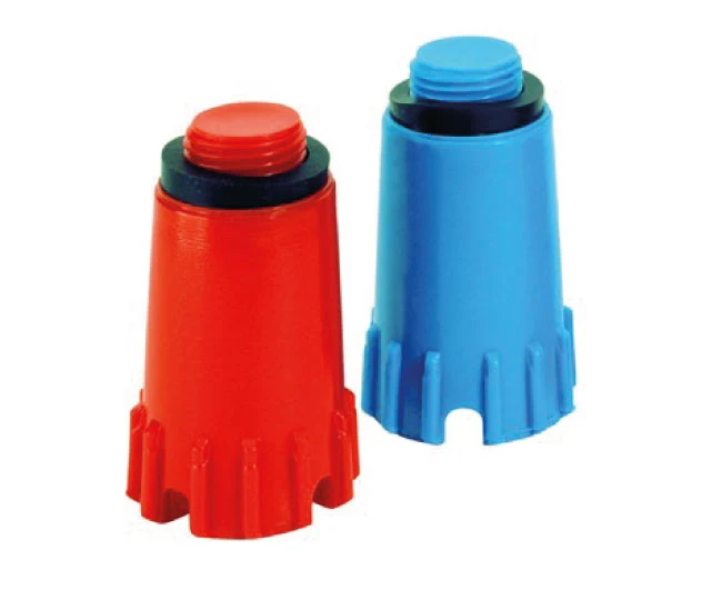 Tappi Rosso/Blu X Collaudo Impianti 1/2 Rosso Idroweb