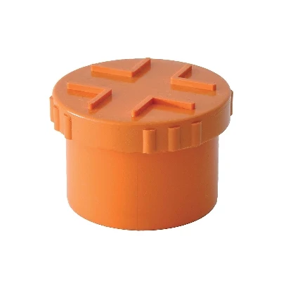 Tappi Vite Pvc Arancio- Diam. 63- Senza- Pezzi 1