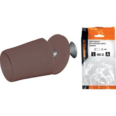 Tappo Arresto Self Workit - X Avvolgibili Conico Mm 30 Marrone Cf=Pz 2- 5 Confezioni