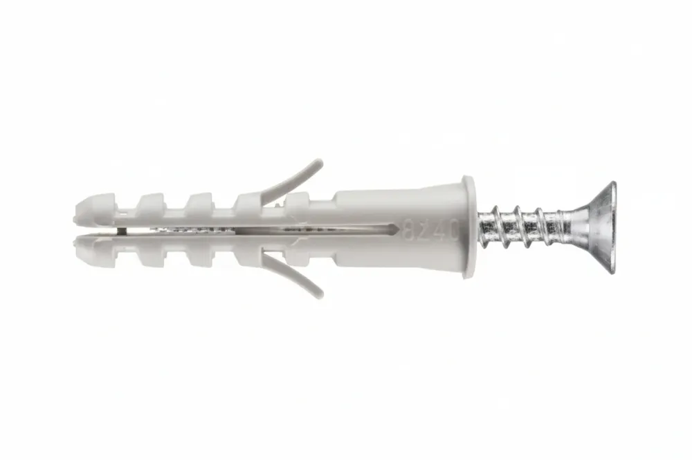 Tassello Nylon Con Vite Tsp Pz Bordato Pa 6 Esb/Va- - Ø Mm.8X40, Conf. Self Service Pz.10 - 10 Busta Elematic