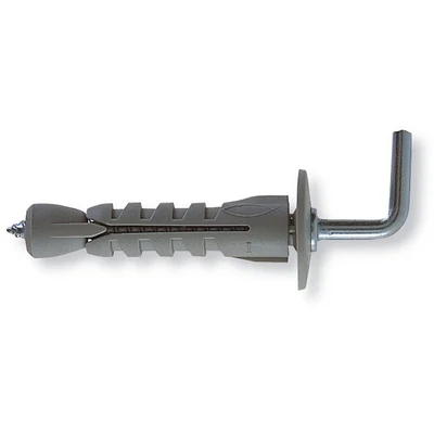 Tassello Nylon Per Cartongesso Con Gancio Medio- Diam. 9 Mm- Fisch- Pezzi 200