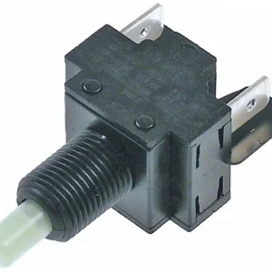 tasto incasso diametro m11x1mm nero 2no 250v 16a attacco faston maschio 6,3mm