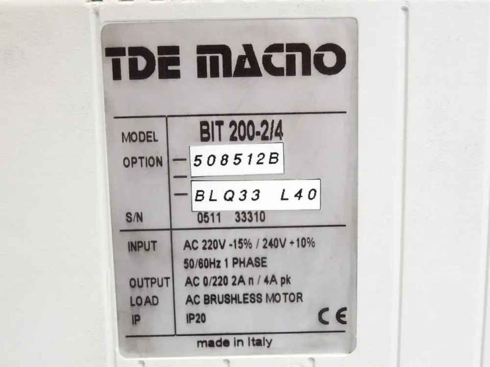 TDE Macno BIT-200-2/4 -508512B -BLQ33 L40