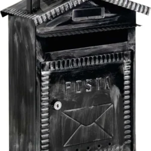 TECHNOMAX - CASSETTA POSTALE ALTEA STRUTTURA FERRO BATTUTO 26.5X14X35CM